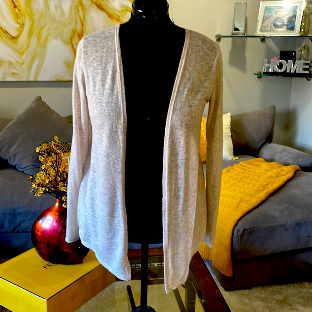 American Rag cream color sweater. Size L. Lace sides and back.